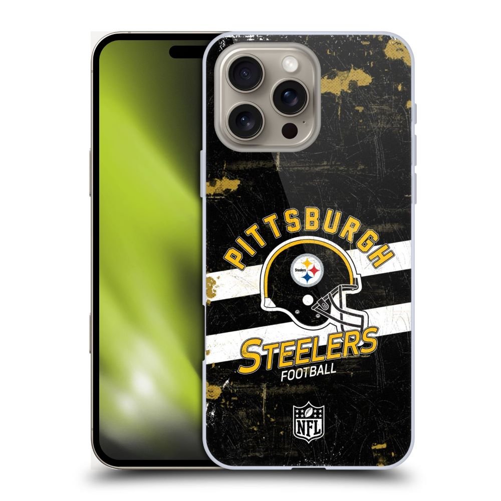 PITTSBURGH STEELERS(NFL) ピッツバーグスティーラーズ ピッツバーグスティーラーズ - Helmet Distressed ハード case / Apple iPhoneケース - PGS